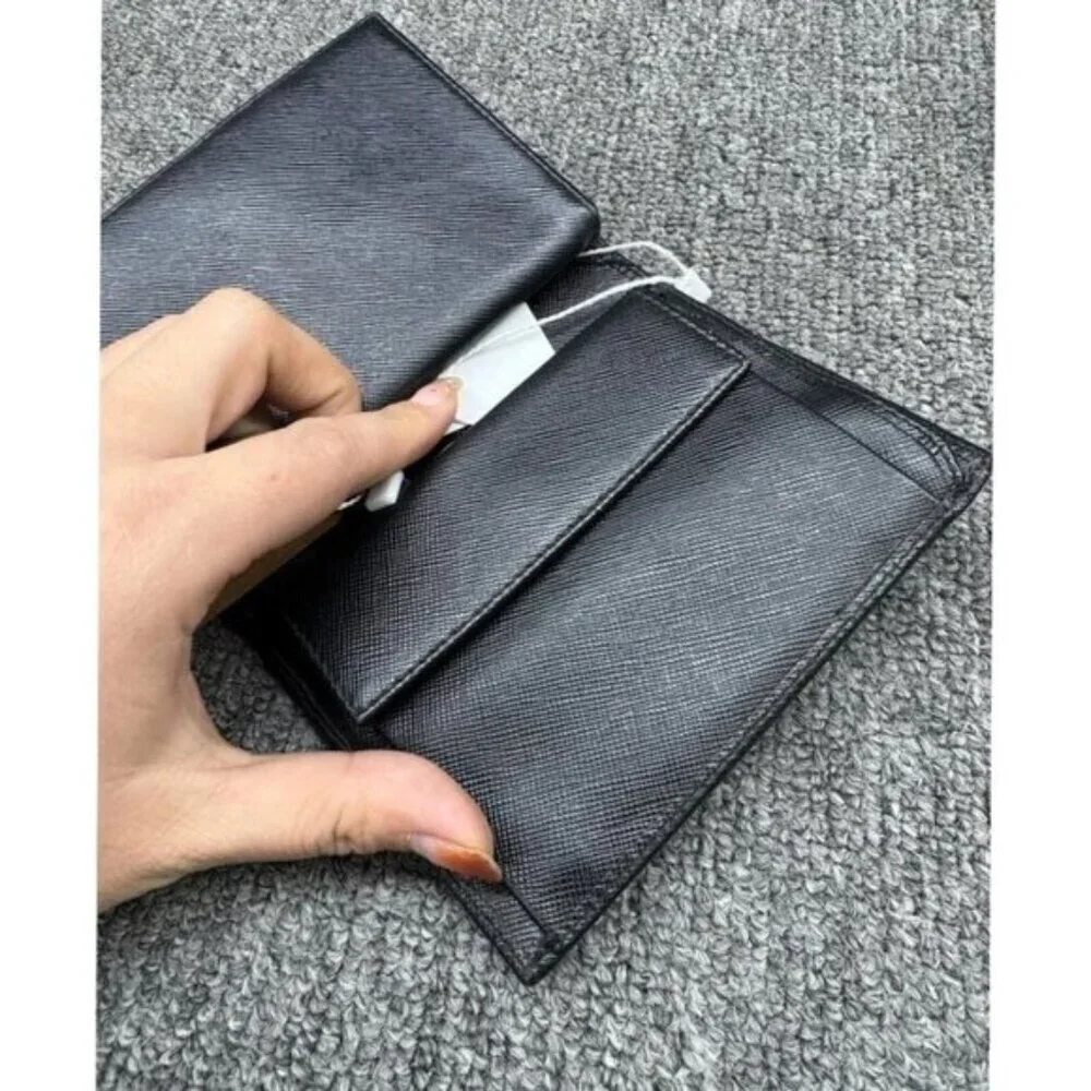 Authentic Prada Black Saffiano Leather Wallet